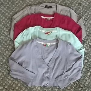 Pinup Style Mak Cropped Cardigans